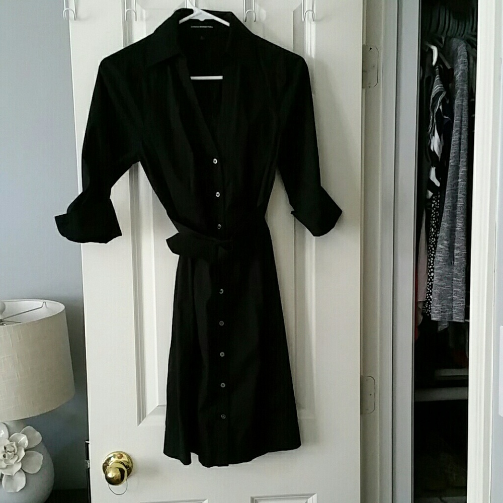 Express button down shirt dress
